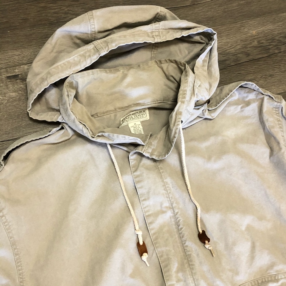 Banana Republic Safari & Travel Jacket Khaki hood - Picture 4 of 9